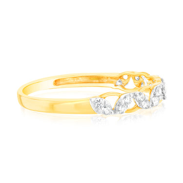 9ct Yellow Gold 1/4 Carat Luminesce Lab Grown Diamond Dress Ring