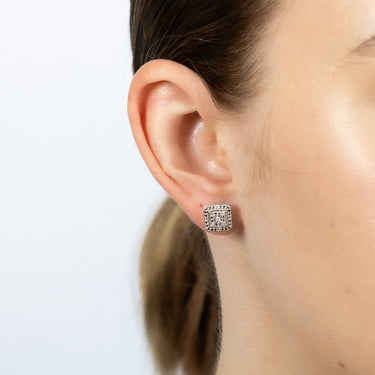 Luminesce Lab Grown 1/10 Carat Diamond Pendant & Stud Earrings Set in Sterling Silver