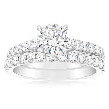 Luminesce Lab Grown 1Ct Diamond Bridal Set in 14ct White Gold