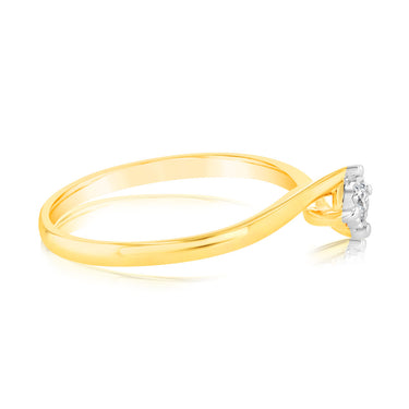 Luminesce Lab Grown Diamond Ring in 9ct Yellow Gold