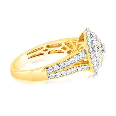 Luminesce Lab Grown 1 Carat Diamond Ring in 9ct Yellow Gold