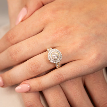 Luminesce Lab Grown 1 Carat Diamond Ring in 9ct Yellow Gold