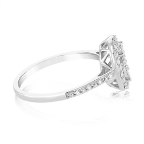 Luminesce Lab Grown 1/5 Carat Diamond Ring in Sterling Silver