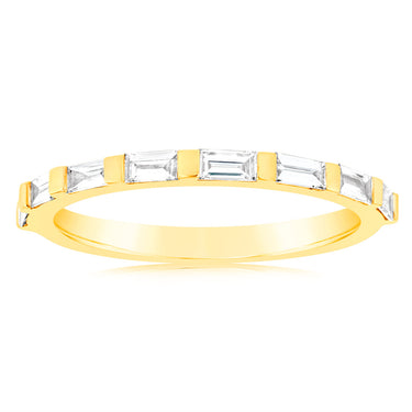 Luminesce Lab Grown 1/4 Carat Diamond Eternity Ring in 18ct Yellow Gold