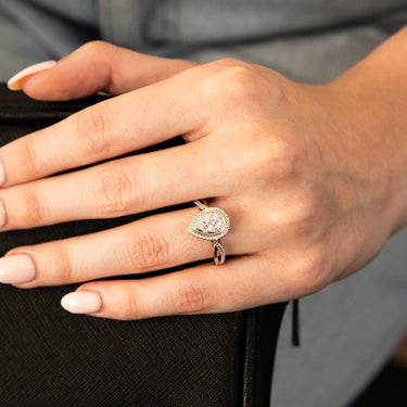 Luminesce Lab Grown 9ct Yellow Gold 1/10 Carat Diamond Ring