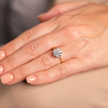 Luminesce Lab Grown 3 Carat Certified Ring in 18ct Yellow Gold