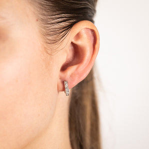 Luminesce Lab Grown Diamond Hoop Earrings in 9ct White Gold