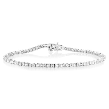 Luminesce Lab Grown 2 Carat Diamond Tennis Bracelet in 9ct White Gold