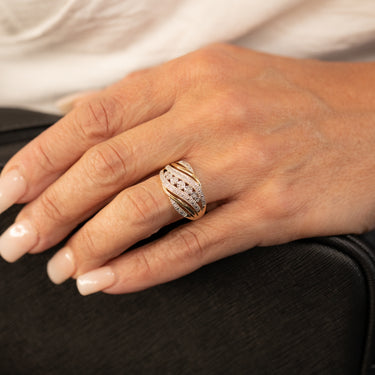 Luminesce Lab Grown Diamond 9ct Yellow Gold 1/10 Carat Diamond Ring