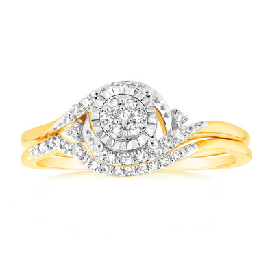 9ct Yellow Gold Luminesce Lab Grown Diamond Ring