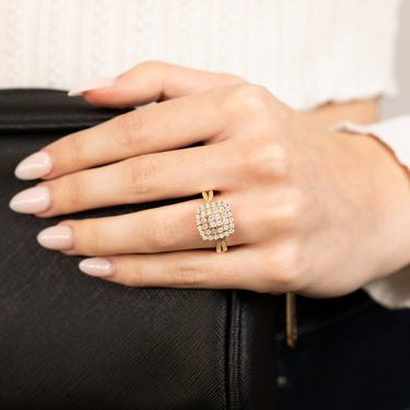 1/4 Carat Luminesce Lab Grown Diamond Ring in 9ct Yellow Gold