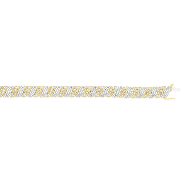 Luminesce Lab Grown 5 Carat Diamond Bracelet in 9ct Yellow Gold