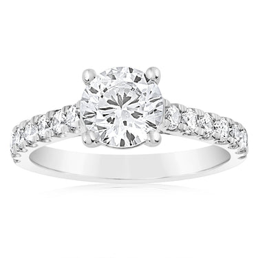 Luminesce Lab Grown 2 Carat Diamond Engagement Ring in 18ct White Gold