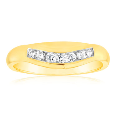 Luminesce Lab Grown 1/6 Carat Diamond Ring in 18ct Yellow Gold