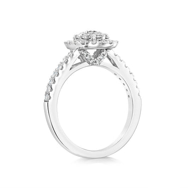 Luminesce Lab Grown 3/4Carat Diamond Ring in 9ct White Gold