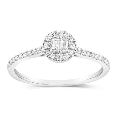 Luminesce Lab Grown 3/4 Carat Diamond Ring in 9ct White Gold