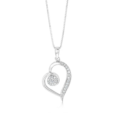 Luminesce Lab Grown 1/4 Carat Diamond Pendant on Chain in Sterling Silver