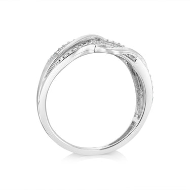 Luminesce Lab Grown 1/10 Carat Diamond Ring in Sterling Silver