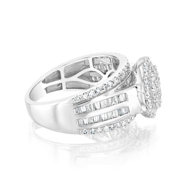 Luminesce Lab Grown 10ct White Gold Ring in 1 Carat Diamond