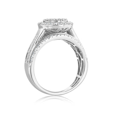 Luminesce Lab Grown 10ct White Gold Ring in 1 Carat Diamond