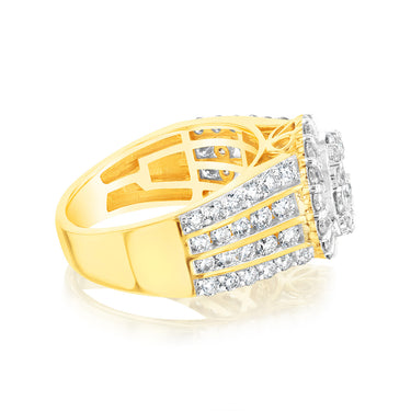 Luminesce Lab Grown 10ct Yellow Gold Ring in 2.15 Carat Diamond