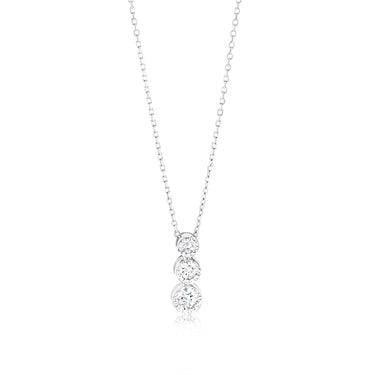 Luminesce Lab Grown 9ct White Gold 0.95 Carat Diamond Pendant