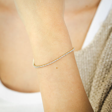 1 Carat Luminesce Lab Grown Diamond Tennis Bracelet in 9ct Yellow Gold