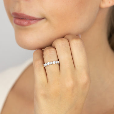 Luminesce Lab Grown 18ct Yellow Gold 1 Carat Diamond Eternity Ring