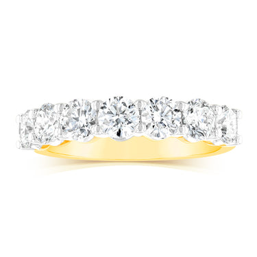 Luminesce Lab Grown 18ct Yellow Gold 1.50 Carat Diamond Eternity Ring