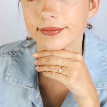 Luminesce Lab Grown 1/4 Carat Diamond Dress Ring in 9ct Yellow Gold