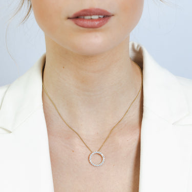 Luminesce Lab Grown 1/2 Carat Diamond Pendant in 9ct Yellow Gold