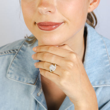 Luminesce Lab Grown 1 Carat Diamond Ring in 9ct Yellow Gold