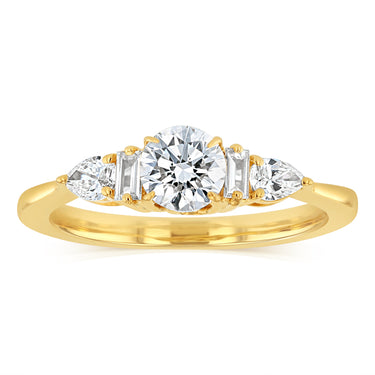 Luminesce Lab Grown 3/4 Carat Diamond Ring in 9ct Yellow Gold