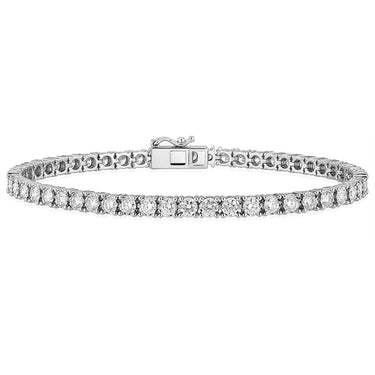 Luminesce Lab Grown 3 Carat Diamond Tennis Bracelet in 9ct White Gold