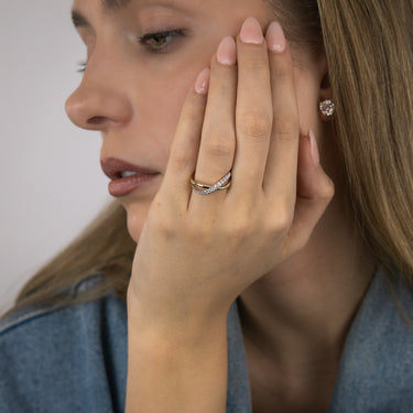 Luminesce Lab Grown 1/4 Carat Diamond Eternity Ring in 9ct Yellow Gold