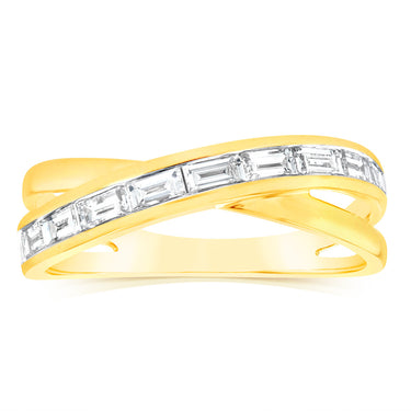 Luminesce Lab Grown 1/2 Carat Diamond Ring in 9ct Yellow Gold