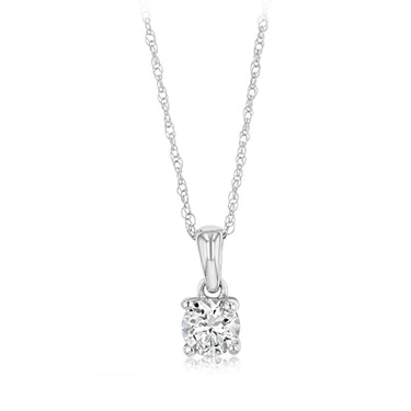 Luminesce Lab Grown 0.30 Carat Diamond Pendant on Chain in 9ct White Gold