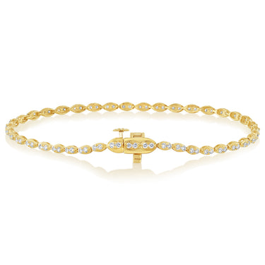 Luminesce Lab Grown Diamond 1 Carat Fancy Bracelet in 9ct Yellow Gold