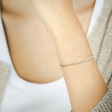 Luminesce Lab Grown Diamond 0.95 Carat Fancy Bracelet in 9ct Yellow Gold