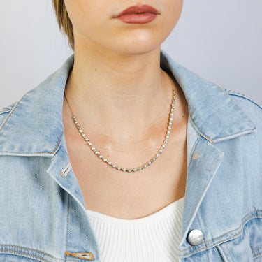 Luminesce Lab Grown 1 Carat Diamond Necklace in 9ct Yellow Gold