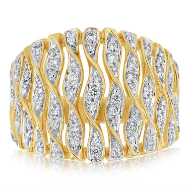 Luminesce Lab Grown 0.45 Carat Diamond Ring in 9ct Yellow Gold
