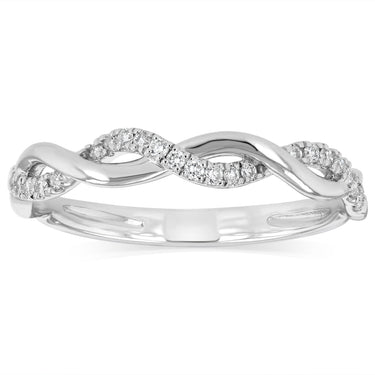 Luminesce Lab Grown 1/10 Carat Diamond Ring in Sterling Silver