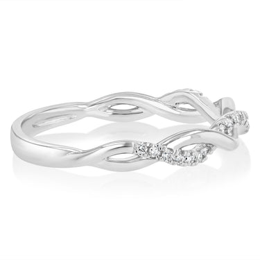 Luminesce Lab Grown 1/10 Carat Diamond Ring in Sterling Silver