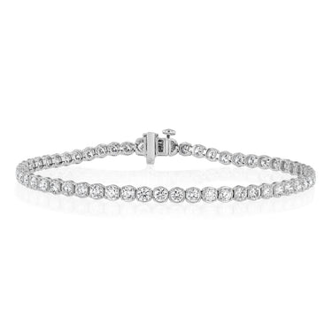 Luminesce Lab Grown 4 Carat Diamond Tennis Bracelet in Platinum