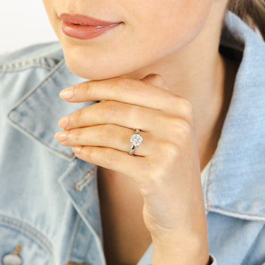 Luminesce Lab Grown 2 Carat Diamond Solitaire Ring in Platinum