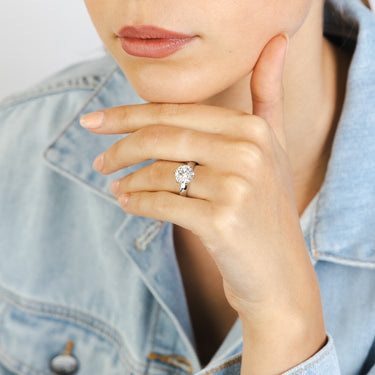 Luminesce Lab Grown 3 Carat Diamond Solitaire Ring in Platinum