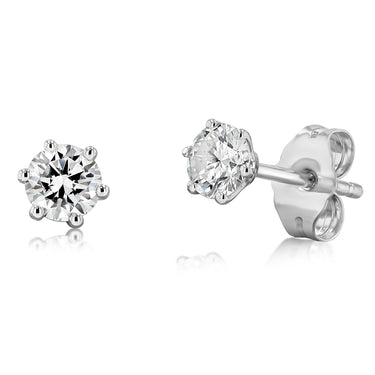 Luminesce Lab Grown 1/2 Carat Diamond Stud Earring in Platinum