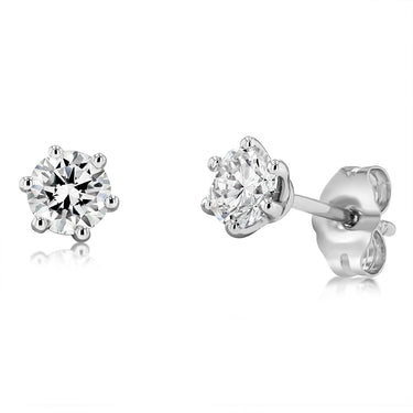 Luminesce Lab Grown 3/4 Carat Diamond Stud Earrings in Platinum