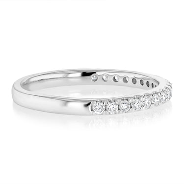 Luminesce Lab Grown 0.29 Carat Diamond Eternity Straight Ring in Platinum