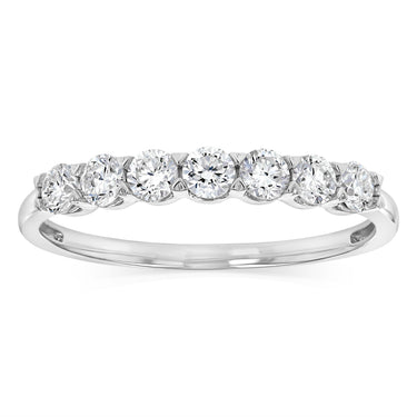 Luminesce Lab Grown 1/2 Carat Eternity Ring in Sterling Silver
